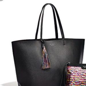 large black victoria secret bag